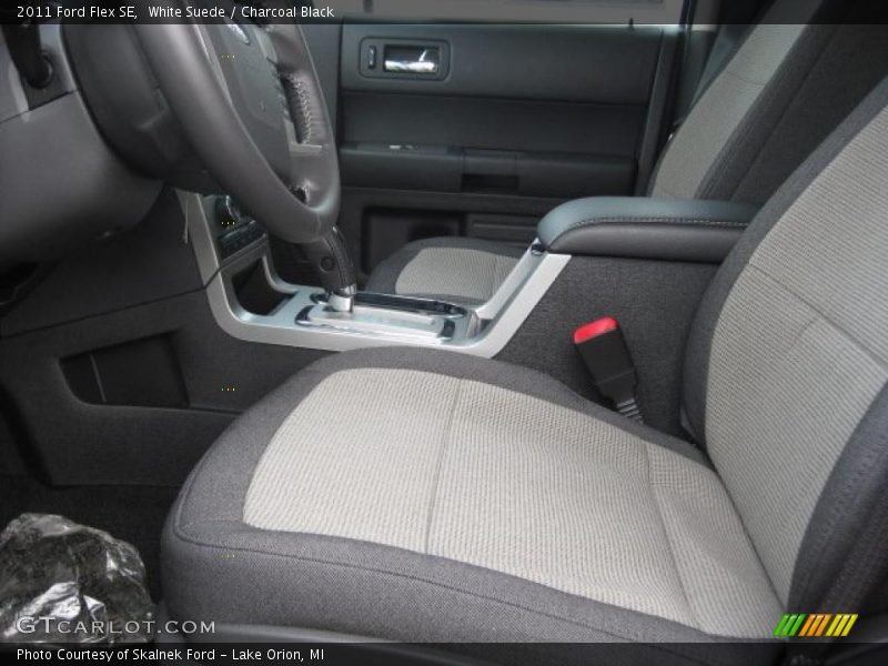 White Suede / Charcoal Black 2011 Ford Flex SE