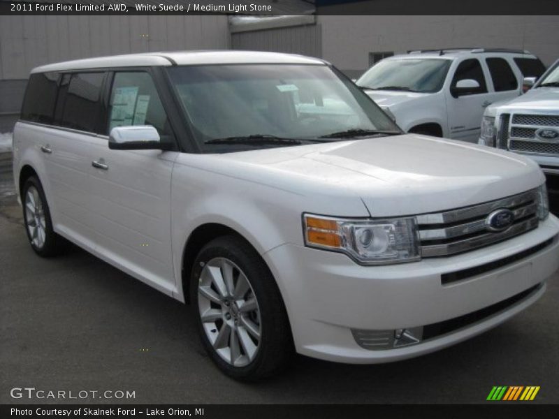 White Suede / Medium Light Stone 2011 Ford Flex Limited AWD