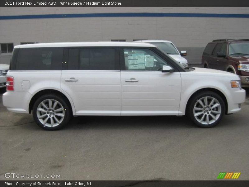 White Suede / Medium Light Stone 2011 Ford Flex Limited AWD