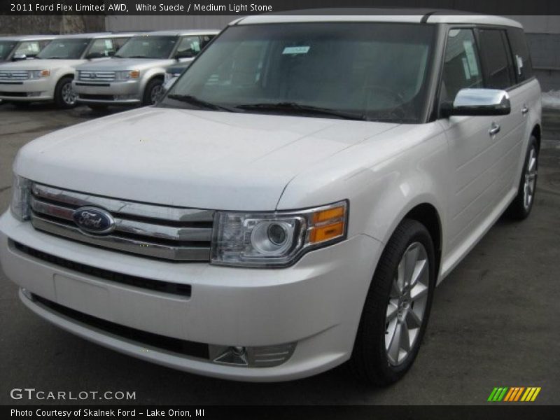 White Suede / Medium Light Stone 2011 Ford Flex Limited AWD