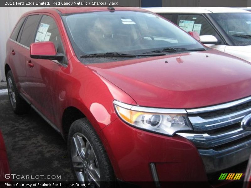 Red Candy Metallic / Charcoal Black 2011 Ford Edge Limited