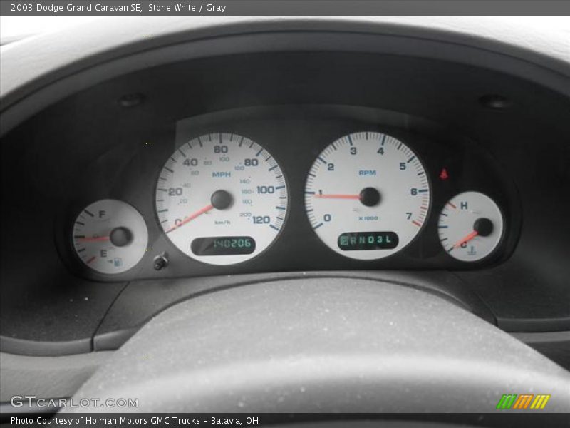  2003 Grand Caravan SE SE Gauges