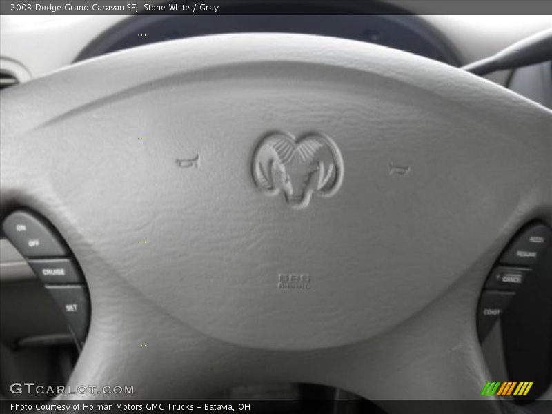 Stone White / Gray 2003 Dodge Grand Caravan SE