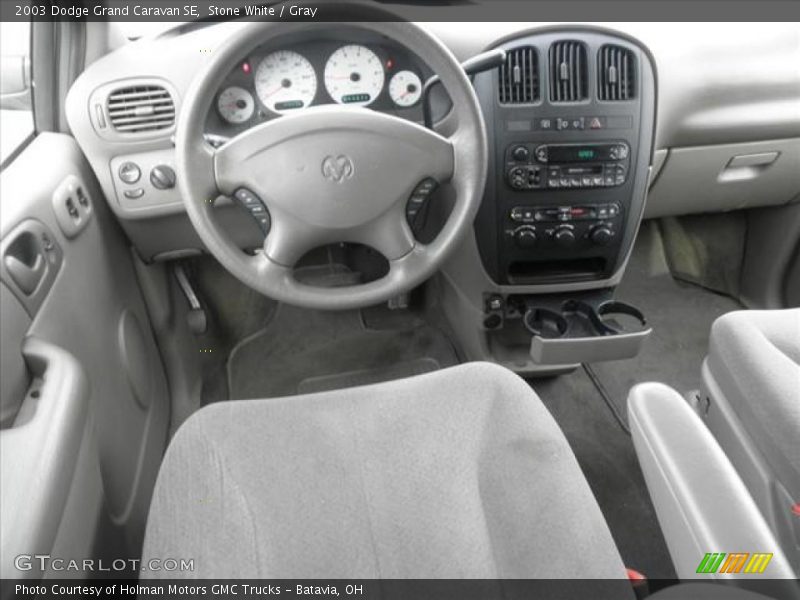 Stone White / Gray 2003 Dodge Grand Caravan SE