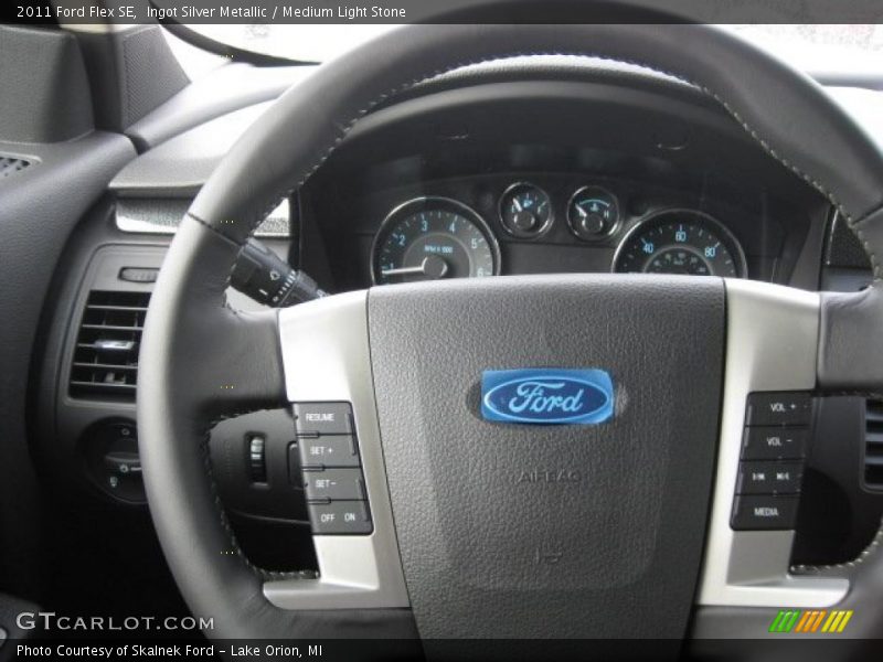 Ingot Silver Metallic / Medium Light Stone 2011 Ford Flex SE