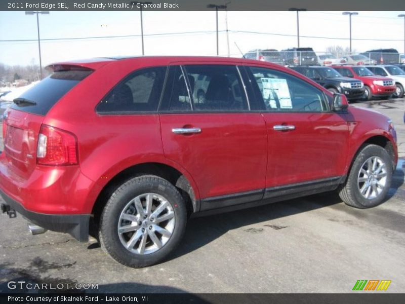 Red Candy Metallic / Charcoal Black 2011 Ford Edge SEL