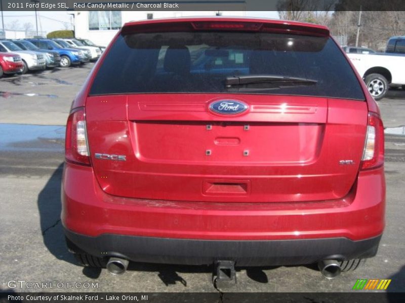 Red Candy Metallic / Charcoal Black 2011 Ford Edge SEL