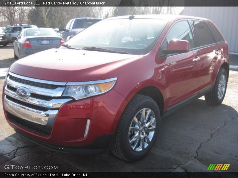 Red Candy Metallic / Charcoal Black 2011 Ford Edge SEL