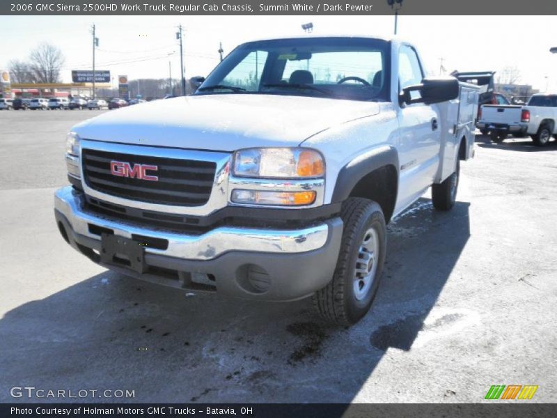 Summit White / Dark Pewter 2006 GMC Sierra 2500HD Work Truck Regular Cab Chassis
