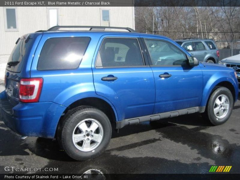 Blue Flame Metallic / Charcoal Black 2011 Ford Escape XLT