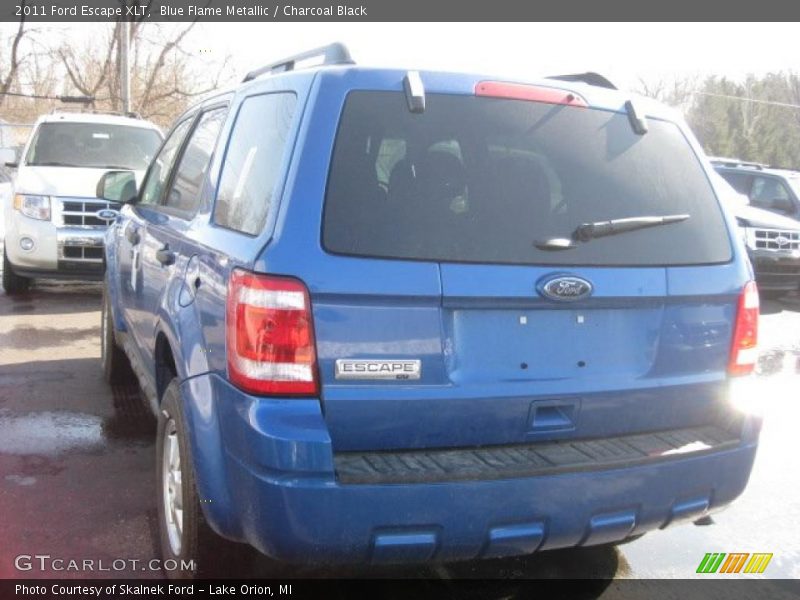 Blue Flame Metallic / Charcoal Black 2011 Ford Escape XLT