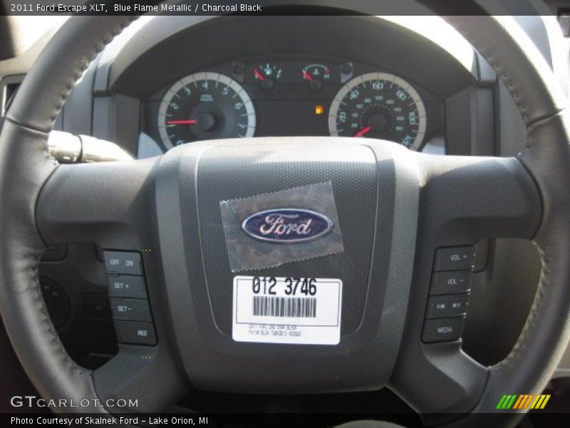 Blue Flame Metallic / Charcoal Black 2011 Ford Escape XLT