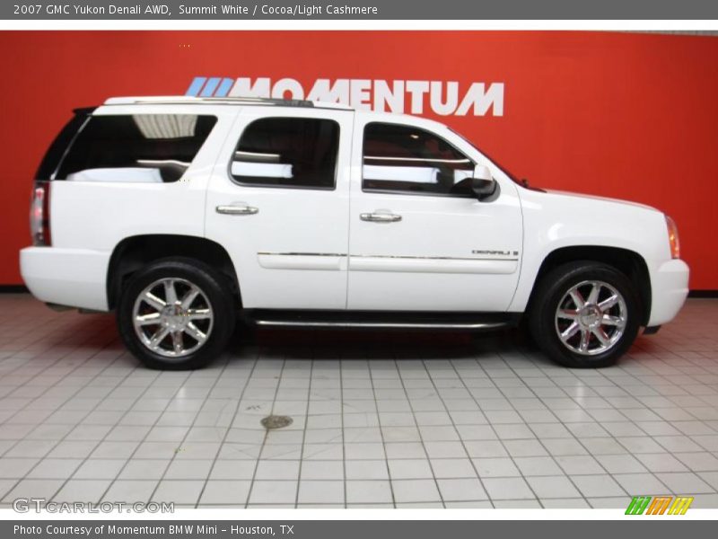 Summit White / Cocoa/Light Cashmere 2007 GMC Yukon Denali AWD