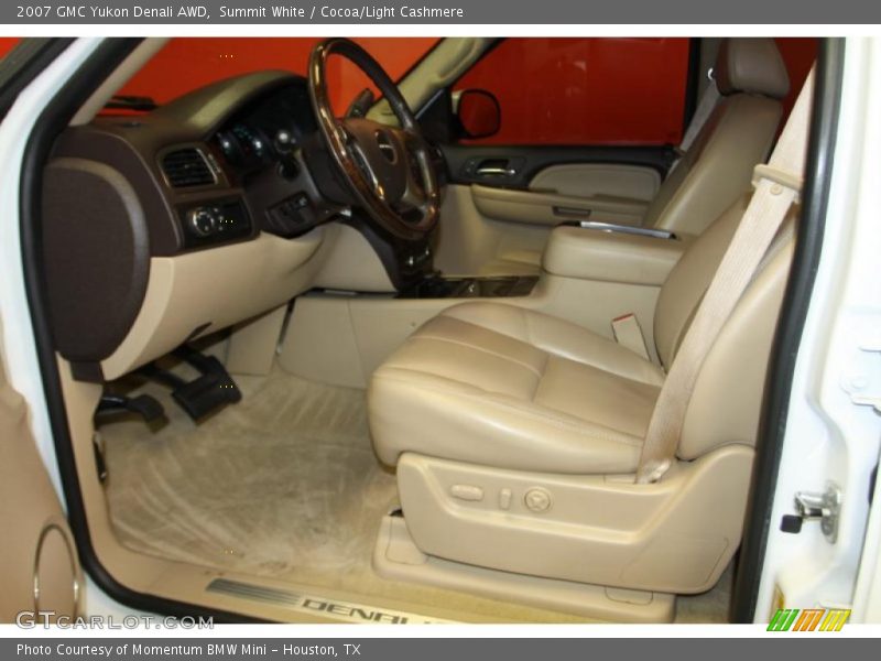 Summit White / Cocoa/Light Cashmere 2007 GMC Yukon Denali AWD