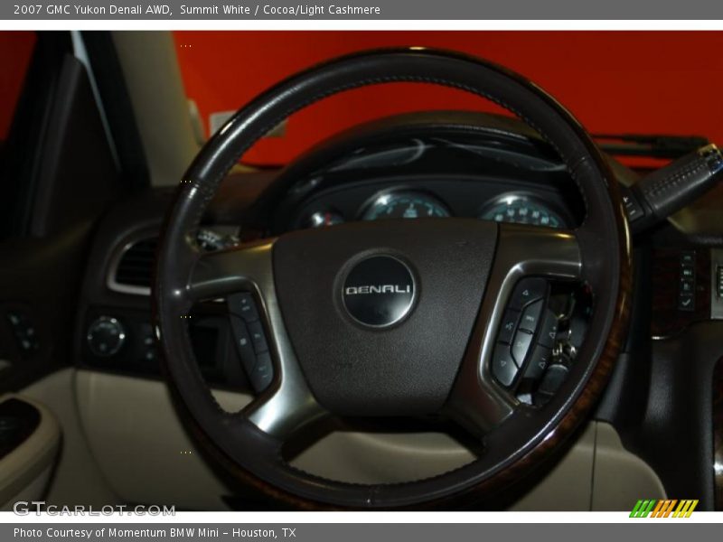 Summit White / Cocoa/Light Cashmere 2007 GMC Yukon Denali AWD