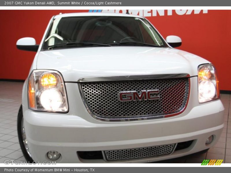 Summit White / Cocoa/Light Cashmere 2007 GMC Yukon Denali AWD