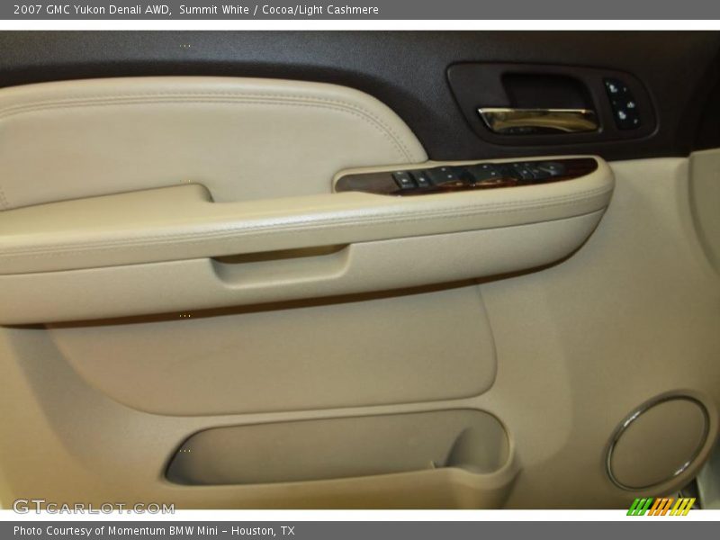Summit White / Cocoa/Light Cashmere 2007 GMC Yukon Denali AWD