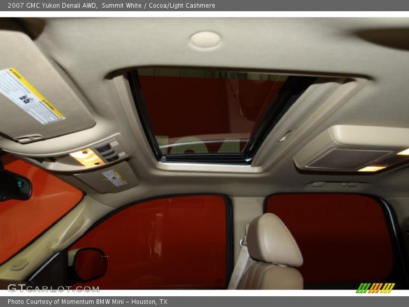 Summit White / Cocoa/Light Cashmere 2007 GMC Yukon Denali AWD