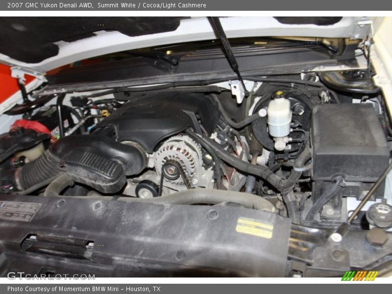 Summit White / Cocoa/Light Cashmere 2007 GMC Yukon Denali AWD