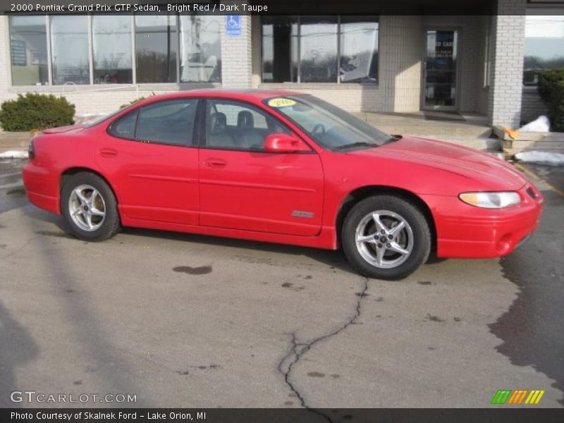 Bright Red / Dark Taupe 2000 Pontiac Grand Prix GTP Sedan
