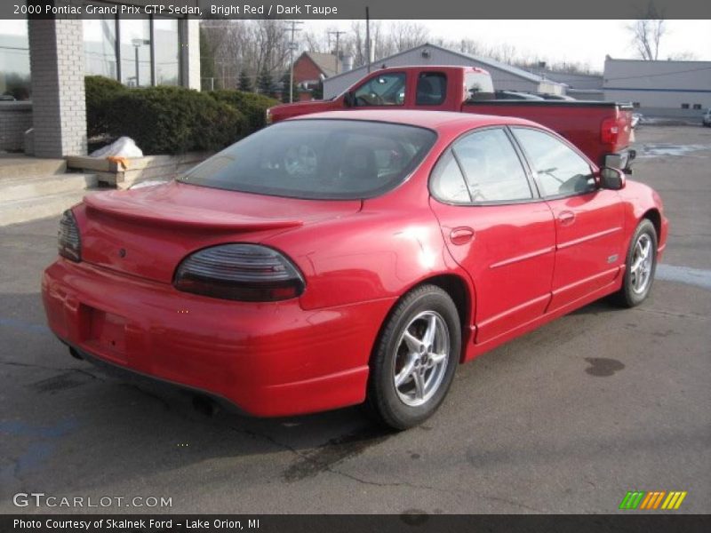 Bright Red / Dark Taupe 2000 Pontiac Grand Prix GTP Sedan