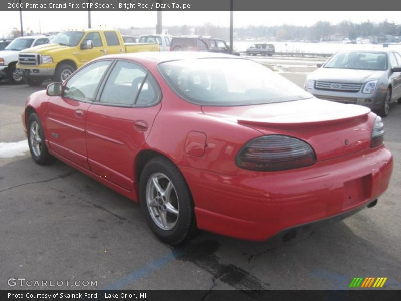 Bright Red / Dark Taupe 2000 Pontiac Grand Prix GTP Sedan