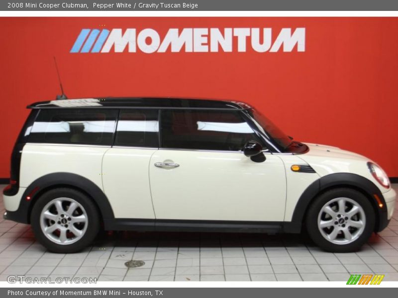 Pepper White / Gravity Tuscan Beige 2008 Mini Cooper Clubman