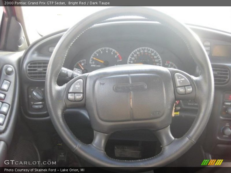 Bright Red / Dark Taupe 2000 Pontiac Grand Prix GTP Sedan