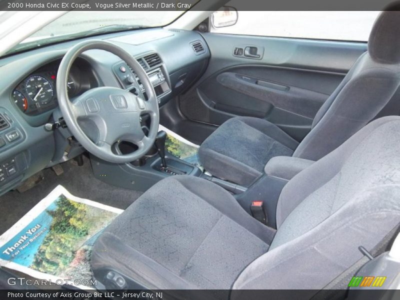  2000 Civic EX Coupe Dark Gray Interior
