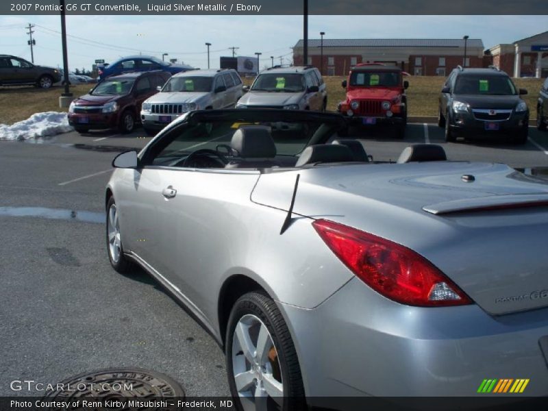 Liquid Silver Metallic / Ebony 2007 Pontiac G6 GT Convertible