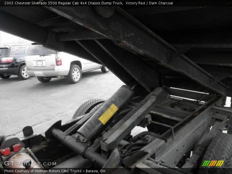 Victory Red / Dark Charcoal 2003 Chevrolet Silverado 3500 Regular Cab 4x4 Chassis Dump Truck