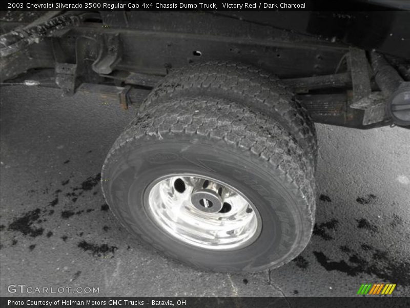 Victory Red / Dark Charcoal 2003 Chevrolet Silverado 3500 Regular Cab 4x4 Chassis Dump Truck