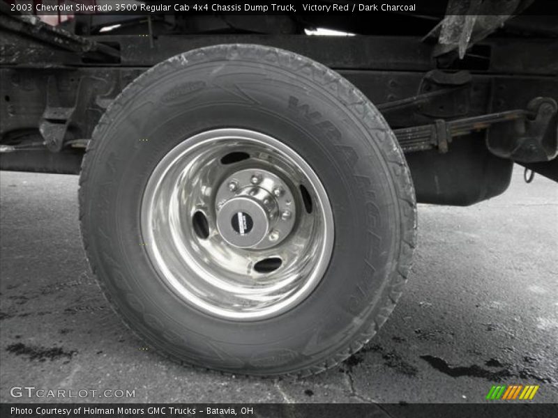 Victory Red / Dark Charcoal 2003 Chevrolet Silverado 3500 Regular Cab 4x4 Chassis Dump Truck