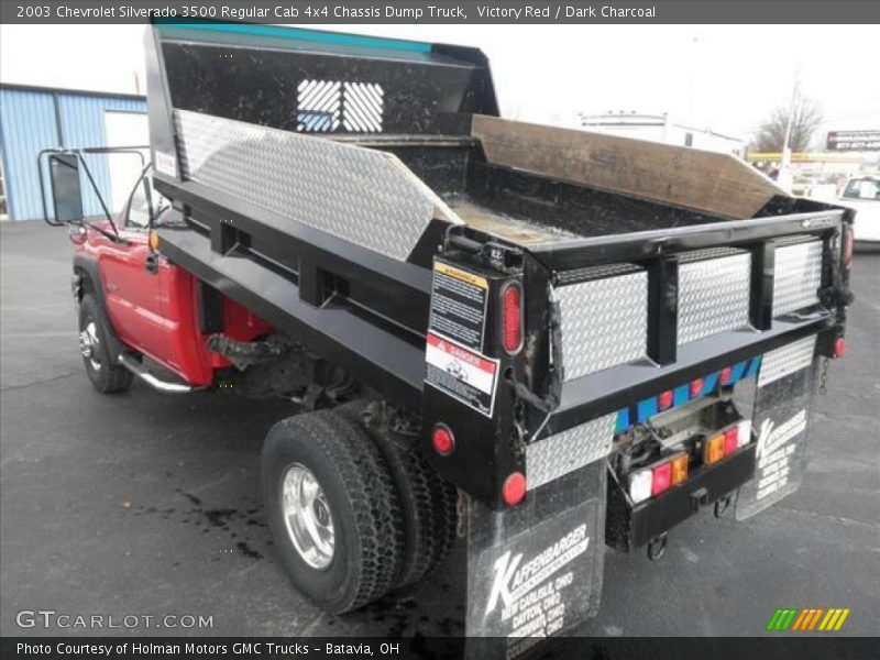 Victory Red / Dark Charcoal 2003 Chevrolet Silverado 3500 Regular Cab 4x4 Chassis Dump Truck