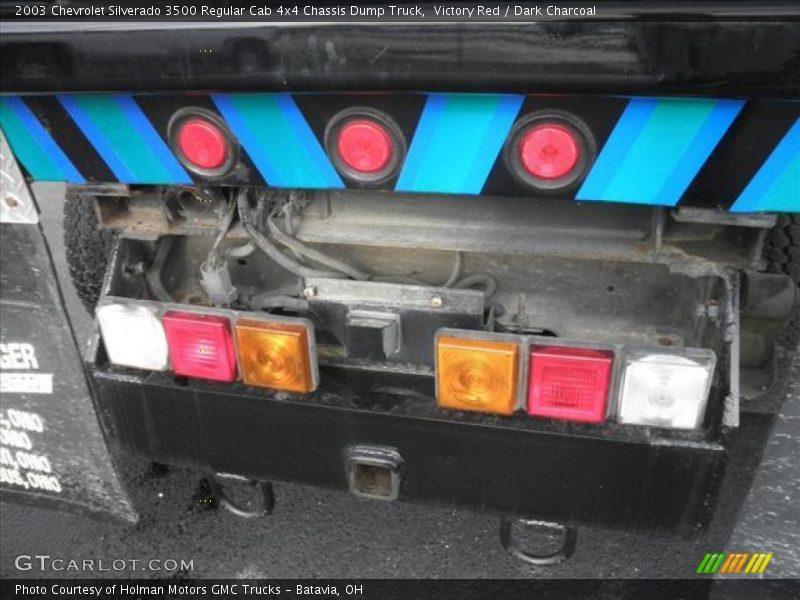Victory Red / Dark Charcoal 2003 Chevrolet Silverado 3500 Regular Cab 4x4 Chassis Dump Truck