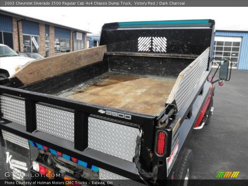 Victory Red / Dark Charcoal 2003 Chevrolet Silverado 3500 Regular Cab 4x4 Chassis Dump Truck