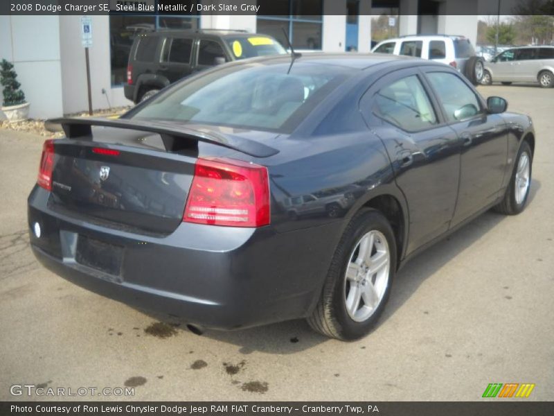 Steel Blue Metallic / Dark Slate Gray 2008 Dodge Charger SE