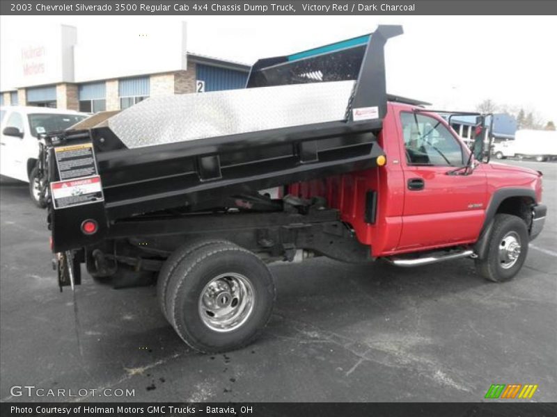  2003 Silverado 3500 Regular Cab 4x4 Chassis Dump Truck Victory Red