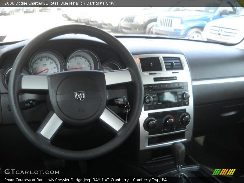 Steel Blue Metallic / Dark Slate Gray 2008 Dodge Charger SE