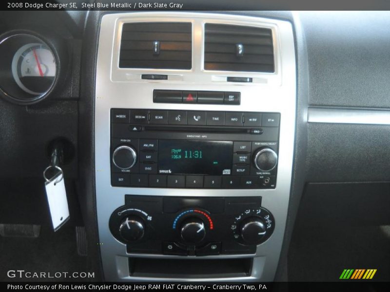 Steel Blue Metallic / Dark Slate Gray 2008 Dodge Charger SE