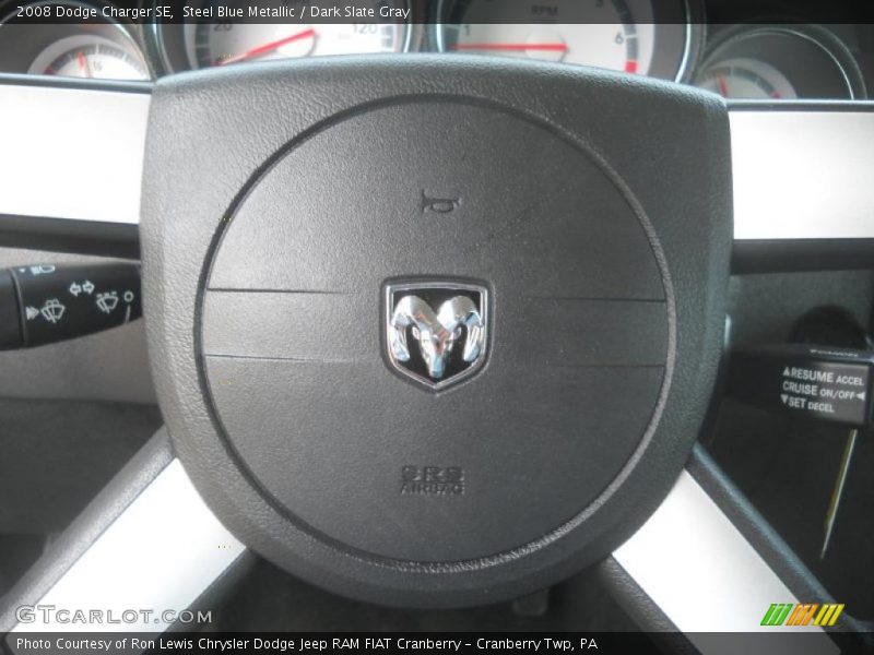 Steel Blue Metallic / Dark Slate Gray 2008 Dodge Charger SE