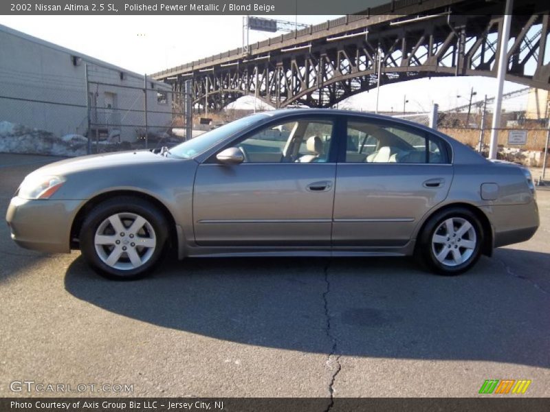 Polished Pewter Metallic / Blond Beige 2002 Nissan Altima 2.5 SL