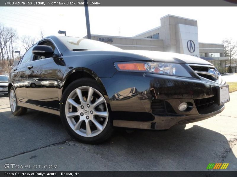 Nighthawk Black Pearl / Ebony 2008 Acura TSX Sedan