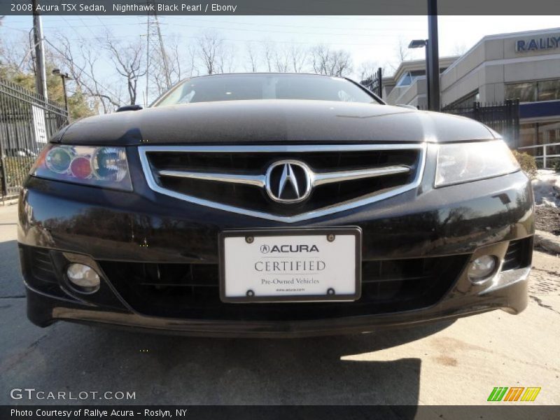 Nighthawk Black Pearl / Ebony 2008 Acura TSX Sedan