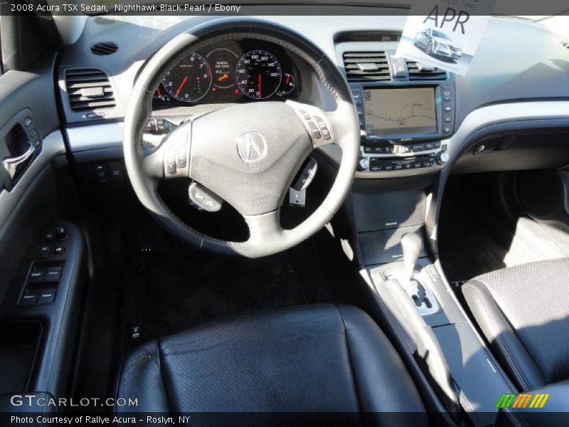 Nighthawk Black Pearl / Ebony 2008 Acura TSX Sedan