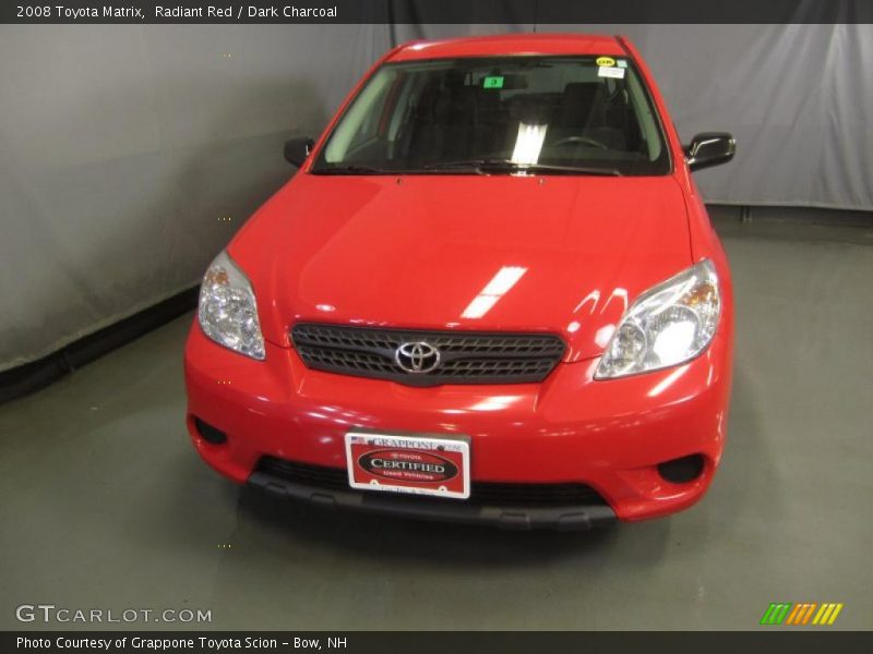 Radiant Red / Dark Charcoal 2008 Toyota Matrix