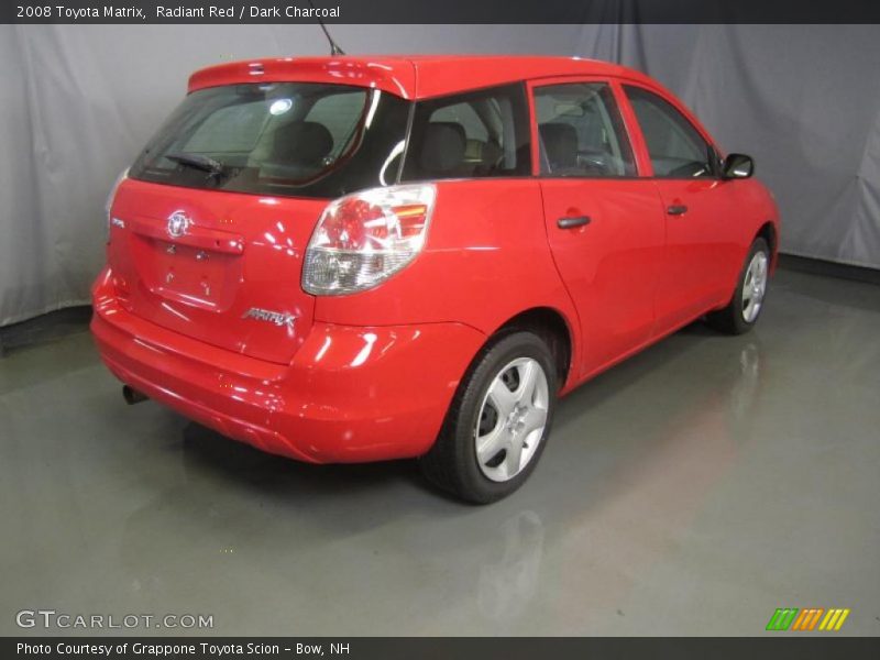 Radiant Red / Dark Charcoal 2008 Toyota Matrix