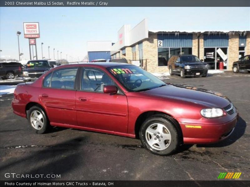 Redfire Metallic / Gray 2003 Chevrolet Malibu LS Sedan