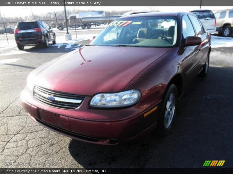 Redfire Metallic / Gray 2003 Chevrolet Malibu LS Sedan
