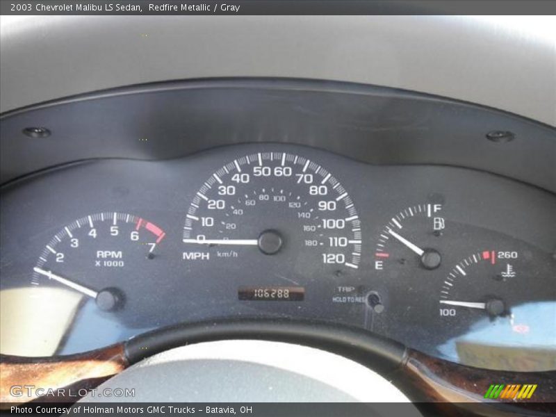 Redfire Metallic / Gray 2003 Chevrolet Malibu LS Sedan